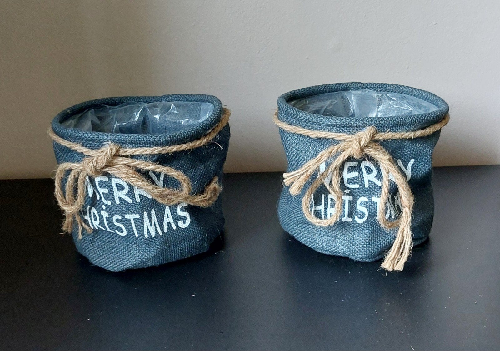 Kerst bloempotten set, Ophalen, Zo goed als nieuw