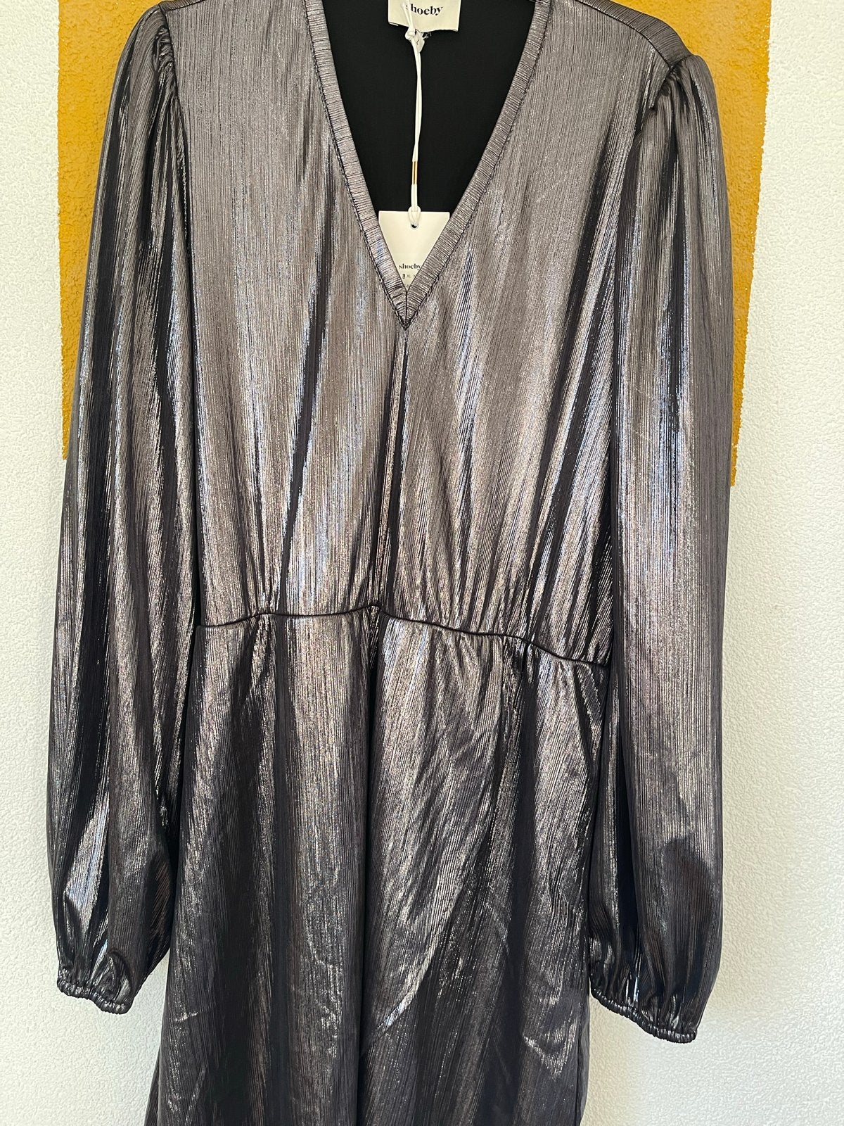 Shoeby La-Scarlett Dress Zilver Maat L Nieuw, Maat 42/44 (L), Nieuw, Ophalen of Verzenden, Zilver