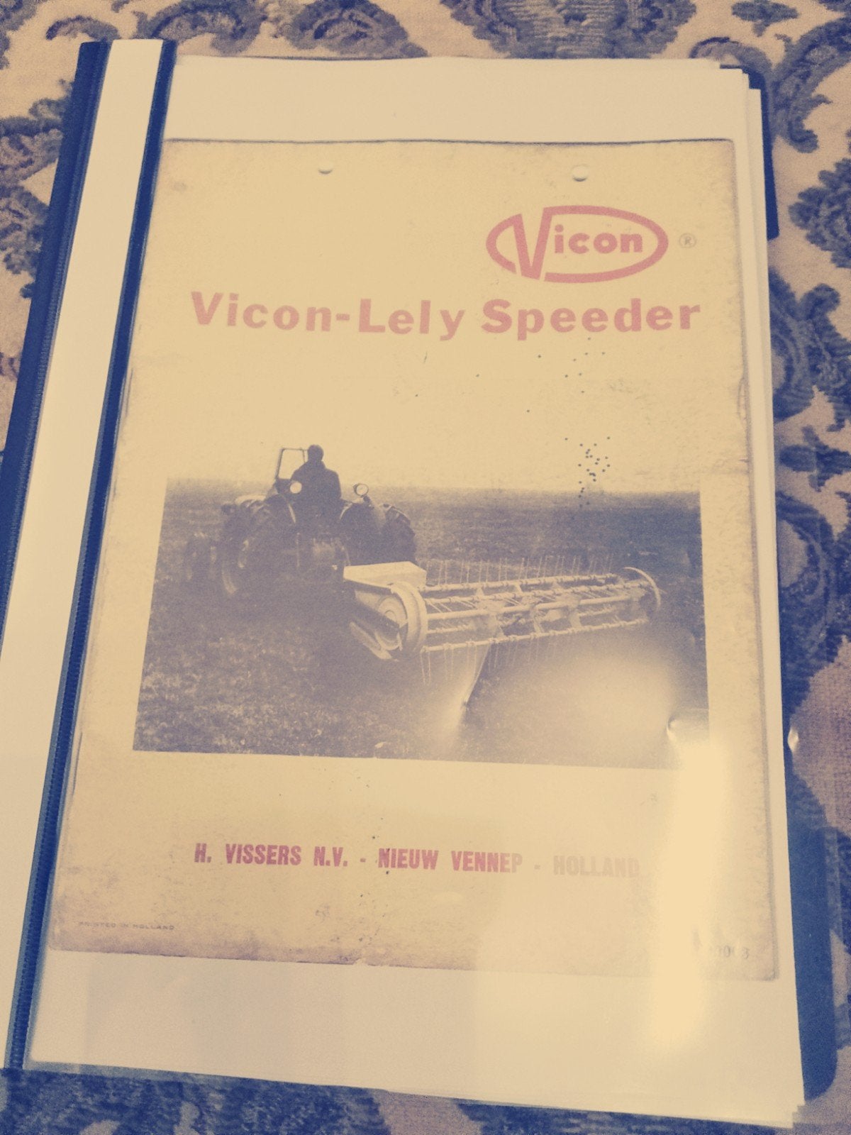 Vicon-Lely Speeder instructieboekje, Ophalen of Verzenden