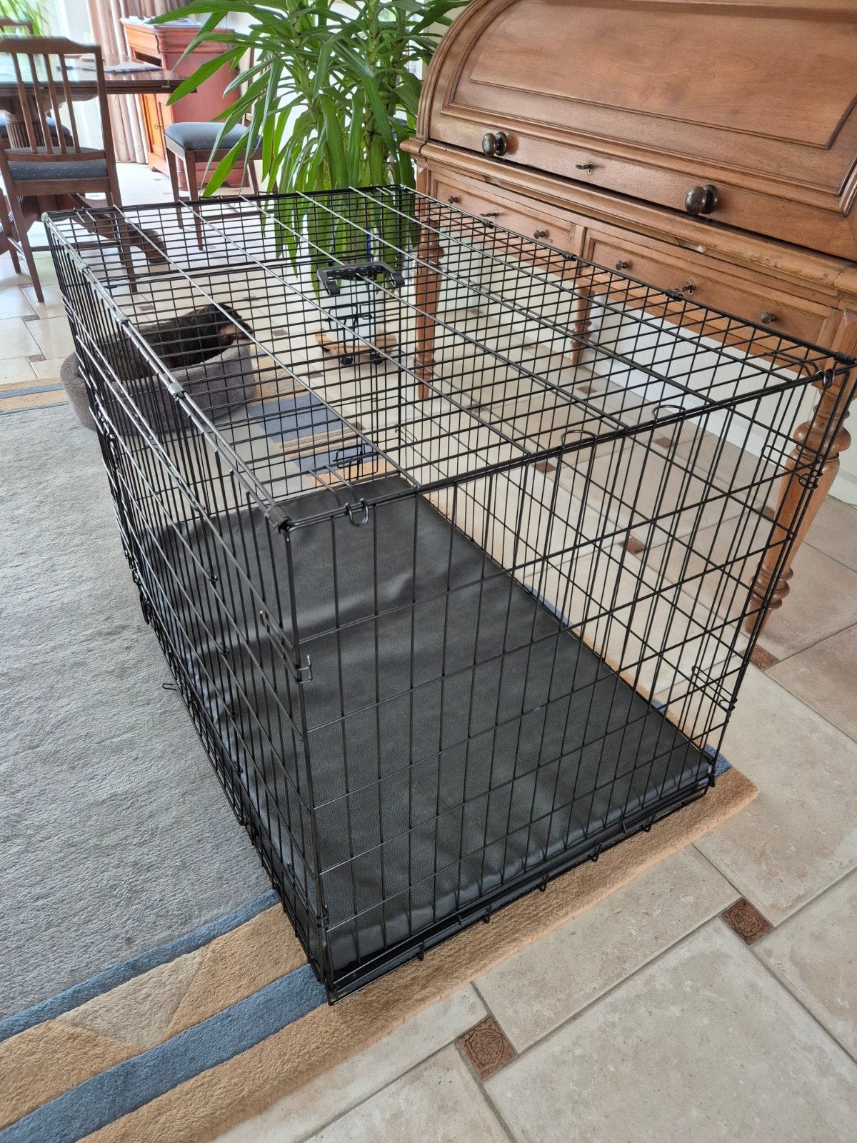 Hondenbench.zwart L107 Br69 H75 cm, Dieren en Toebehoren, Ophalen, Zo goed als nieuw