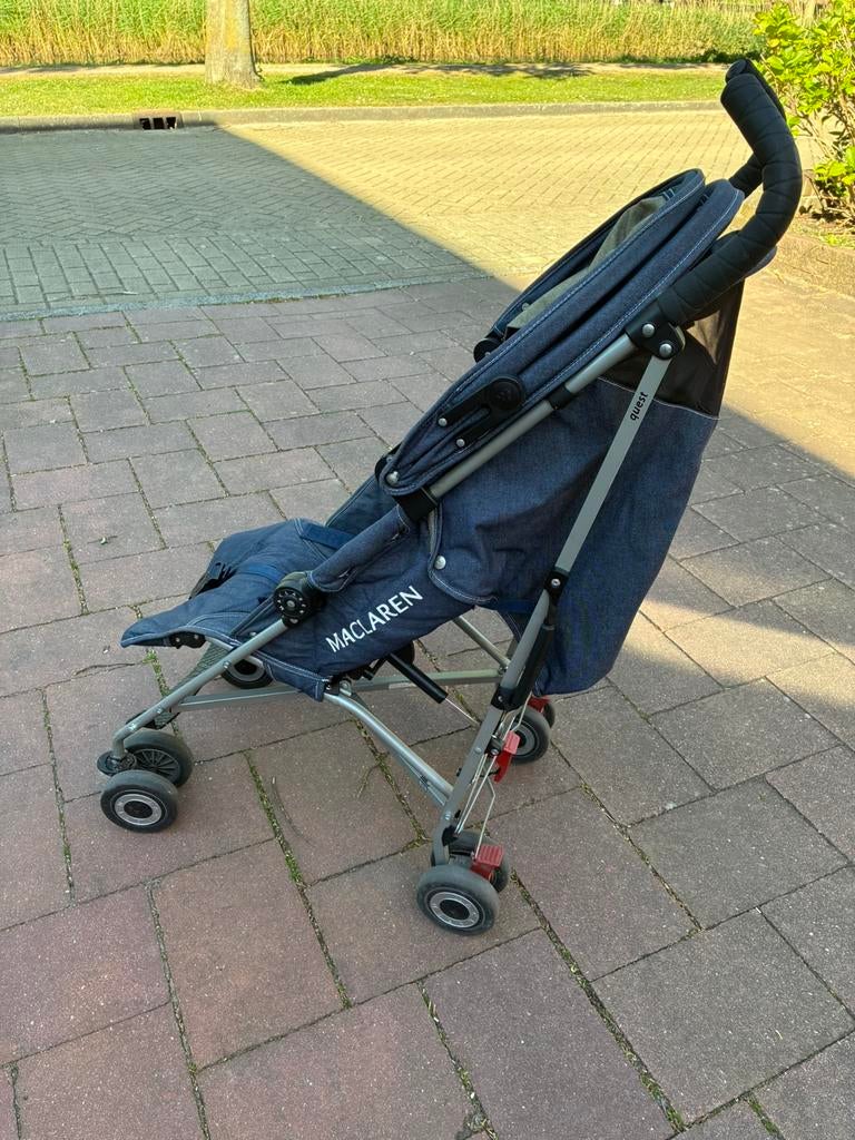 Maclaren quest buggy denim, Kinderen en Baby's, Buggy's, Ophalen, Gebruikt, Maclaren
