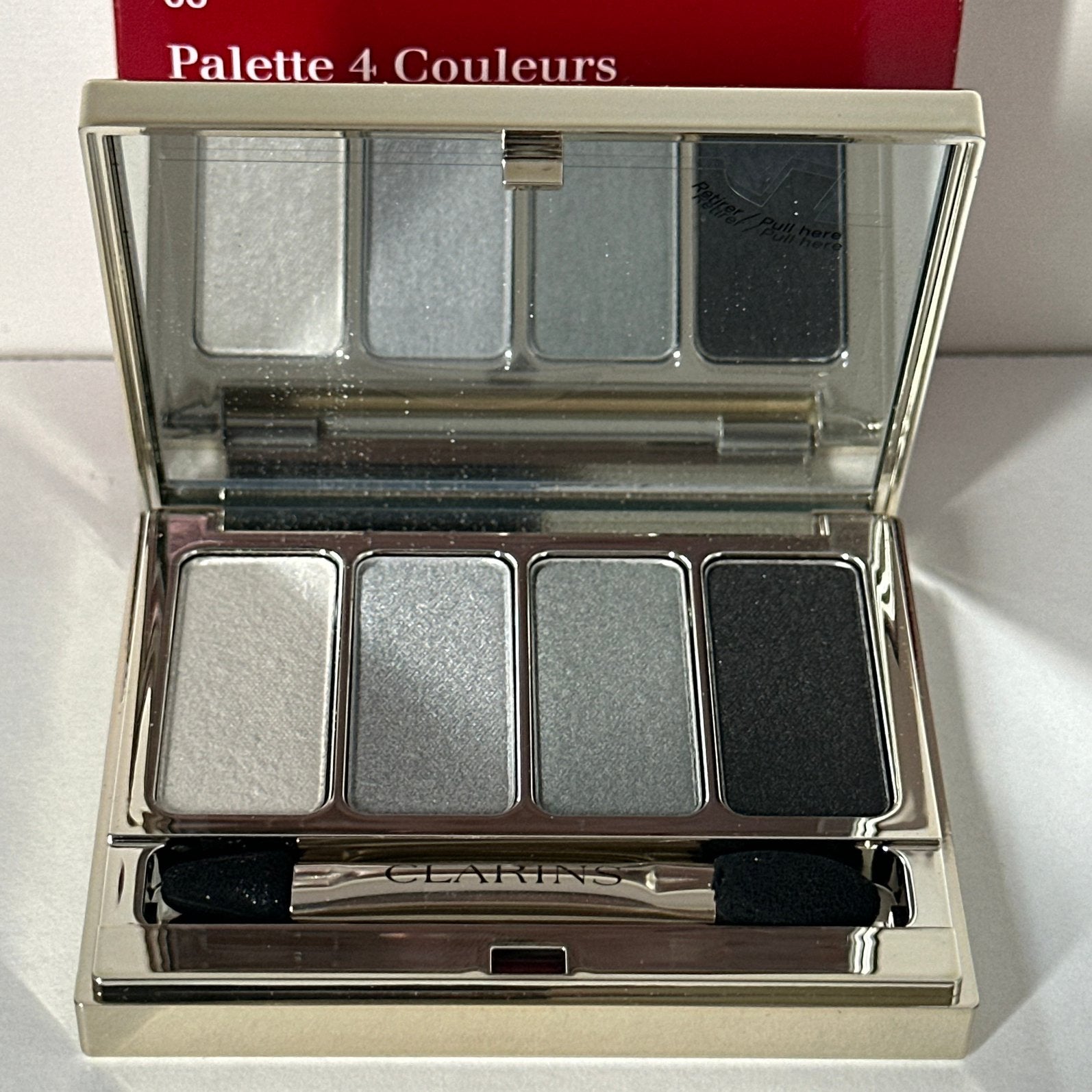 Clarins 4-Colour Eyeshadow Palette Wet & Dry #05 Smoky#, Ophalen of Verzenden, Nieuw, Ogen, Make-up