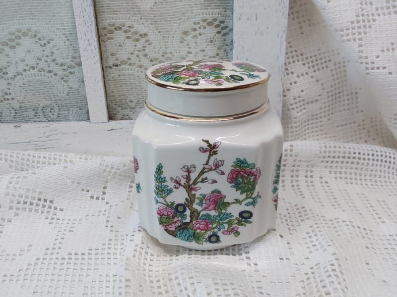 Vintage porseleinen theebus, Sandler Engeland, Douwe Egberts, Ophalen of Verzenden