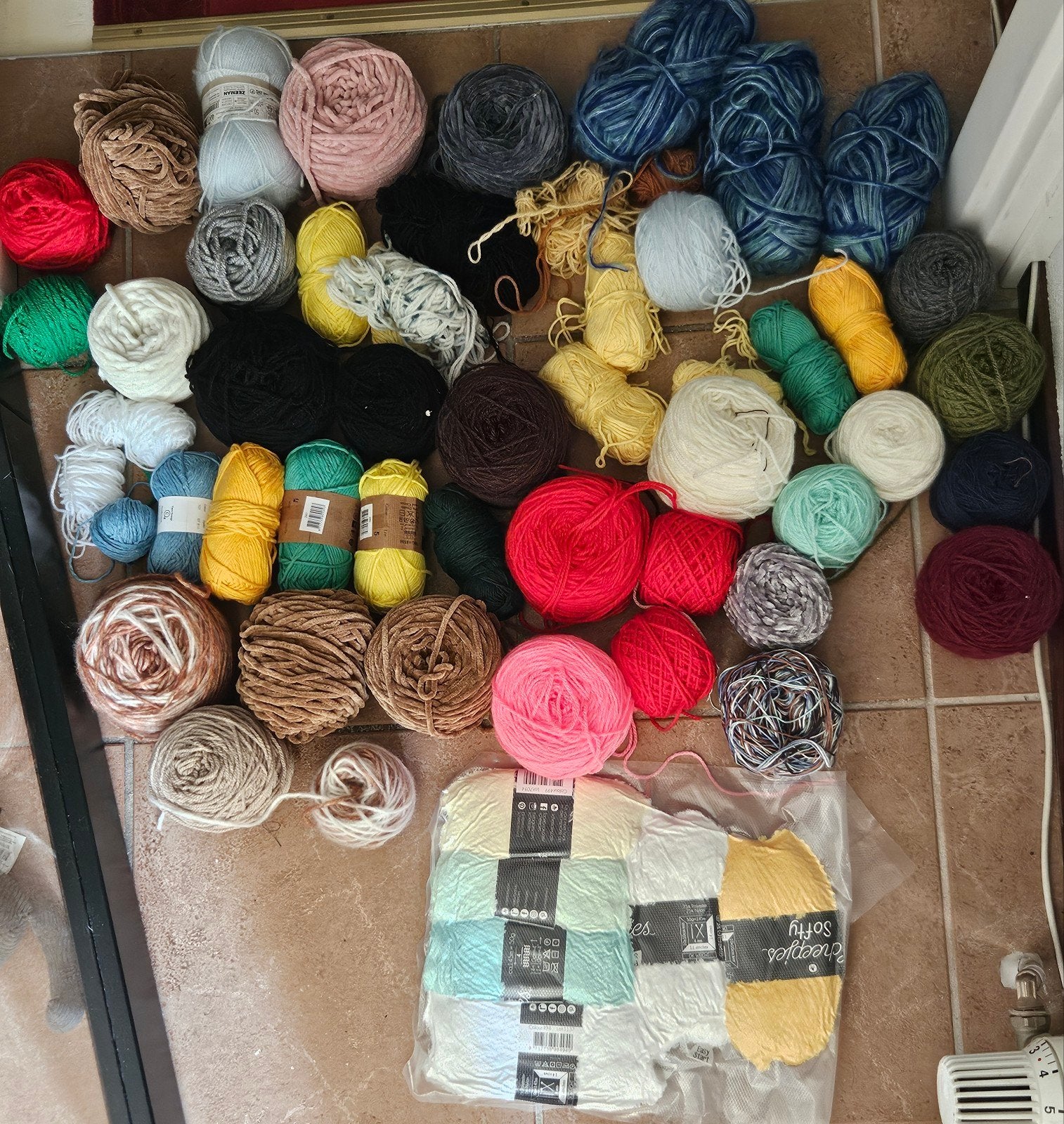 Wol en katoen garen pakket, diverse kleuren, Ophalen of Verzenden