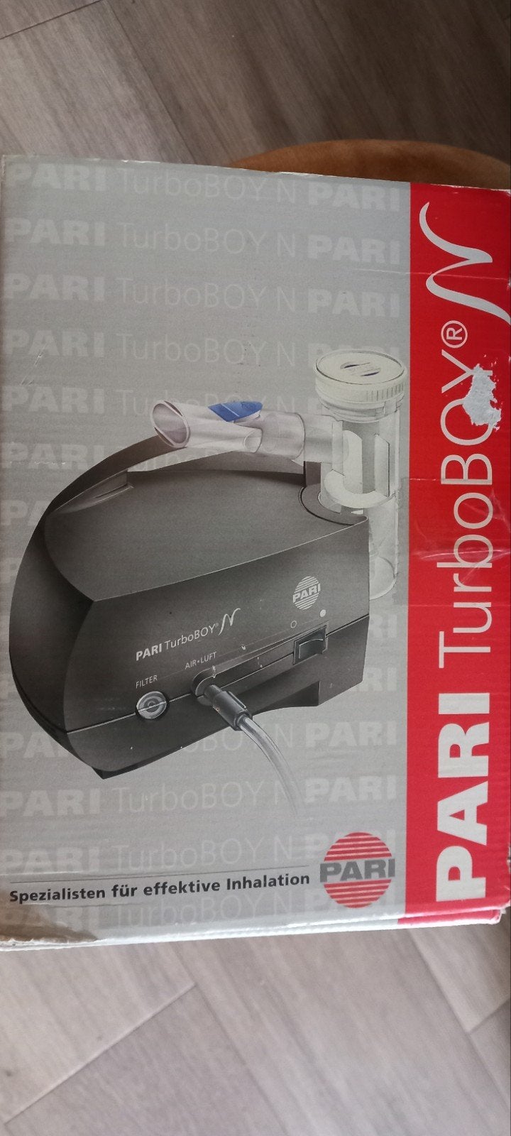 Pari TurboBoy N Inhalator met accessoires, Ophalen of Verzenden, Zo goed als nieuw, Overige typen