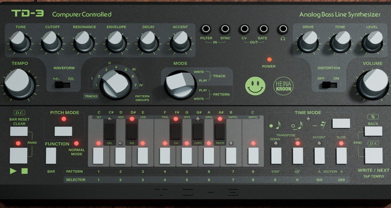 Heinakroon Behringer td-3 overlay Venom, Ophalen of Verzenden, Overige aantallen, Overige merken