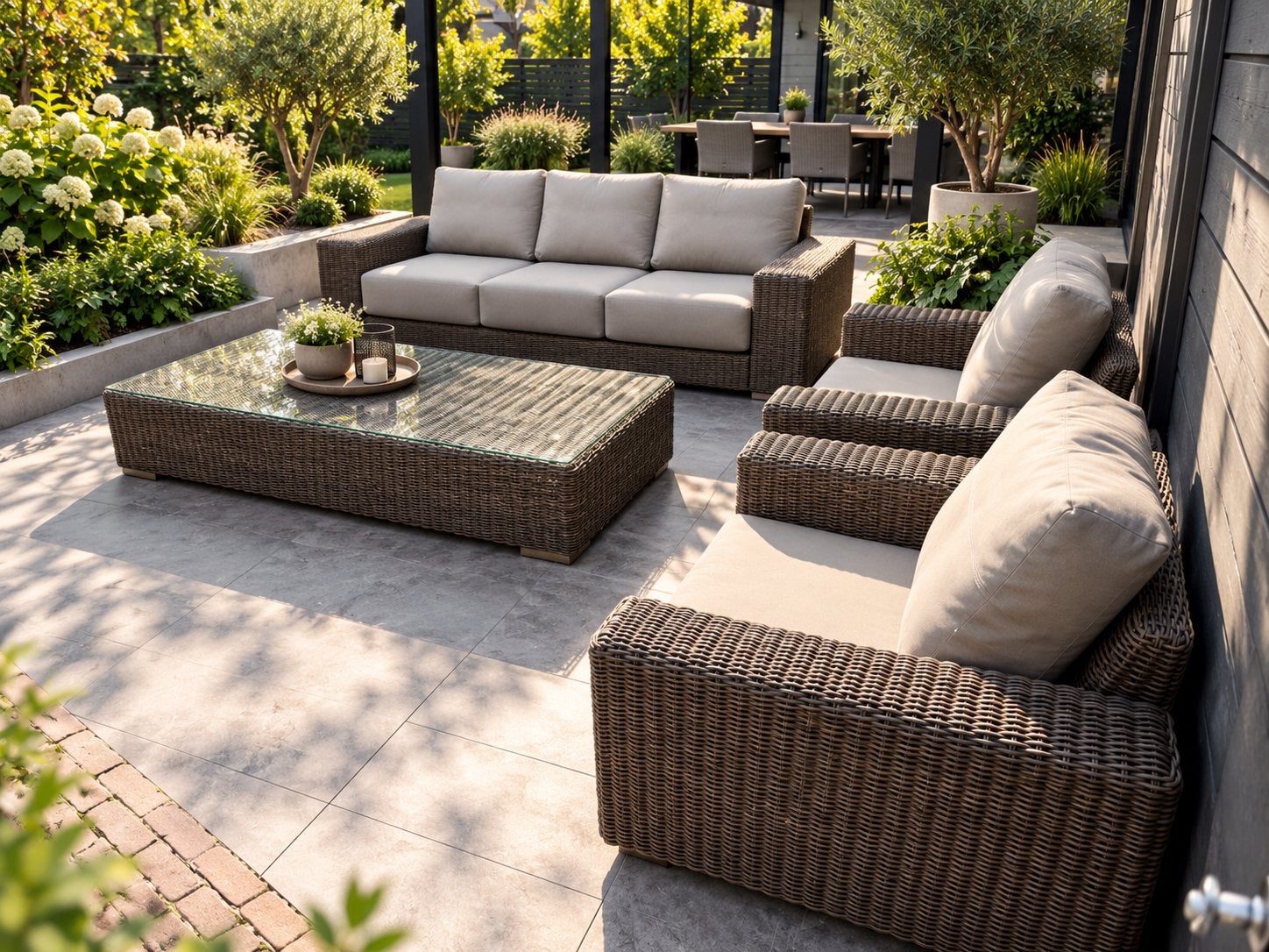 4SO 4 Seasons Outdoor Kingston Loungeset, Ophalen, Zo goed als nieuw, Wicker, Stoel