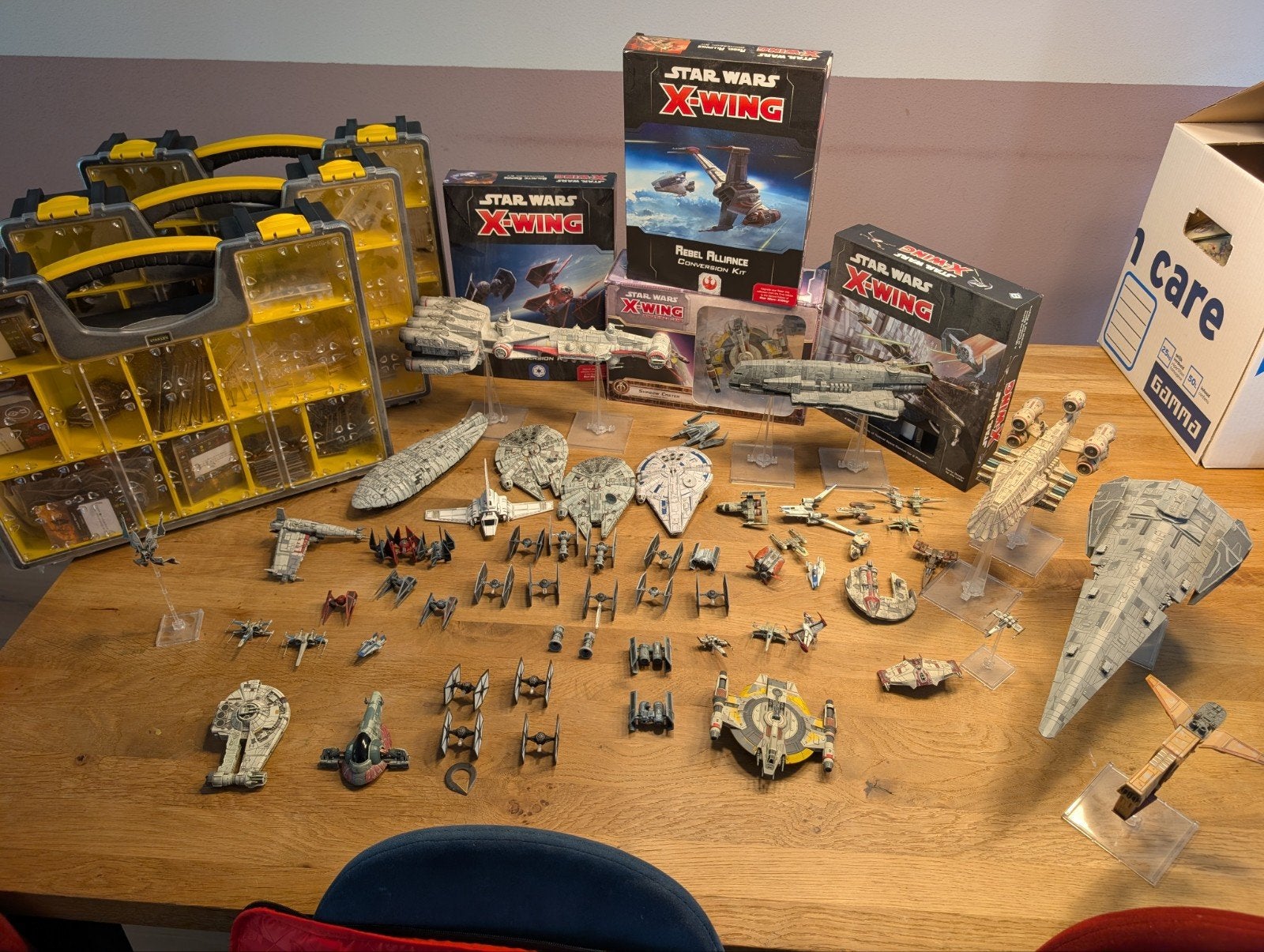 Grote Star Wars X-Wing Miniatures Game Collectie, Ophalen, Gebruikt, Figuurtje(s), Overige soorten