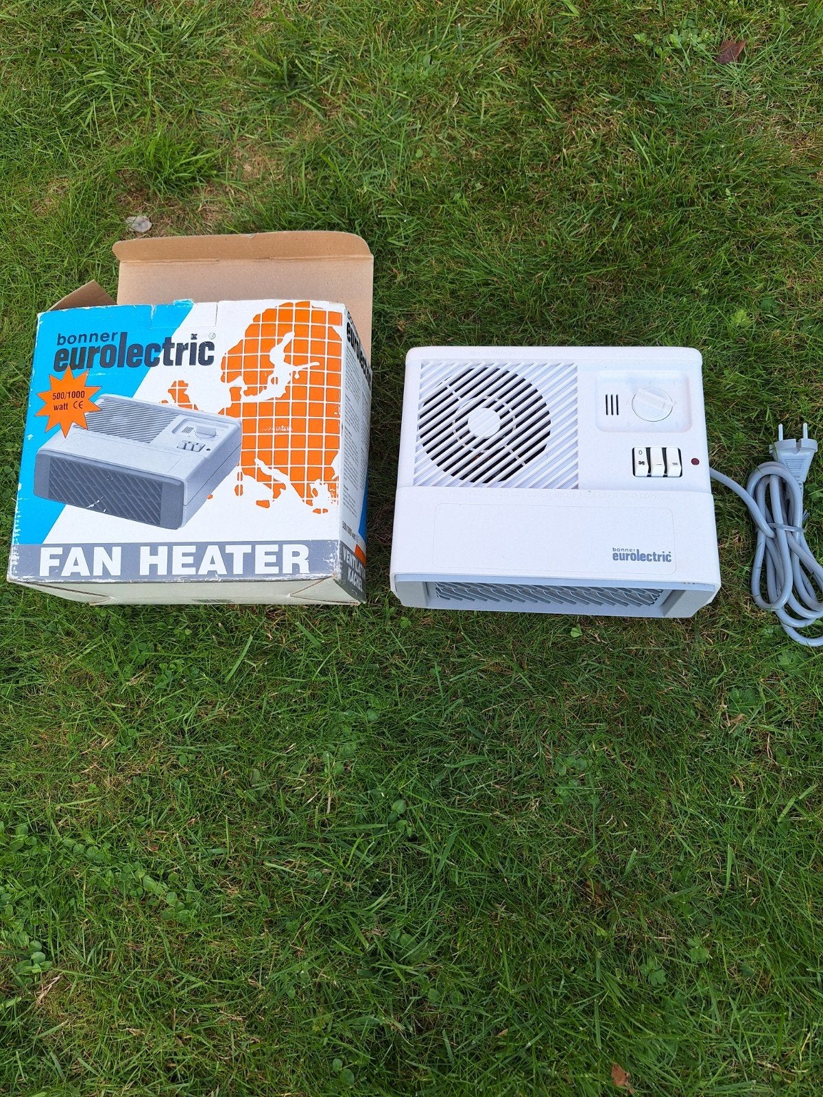 Bonner electric Fan Heater 500/1000W voor caravan/voorten, Ophalen of Verzenden, Zo goed als nieuw