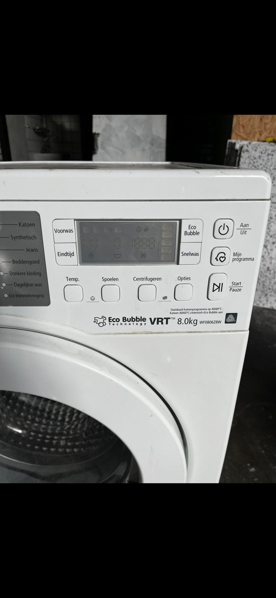 Samsung Eco Bubble VRT 8.0kg Wasmachine, Ophalen of Verzenden, Gebruikt