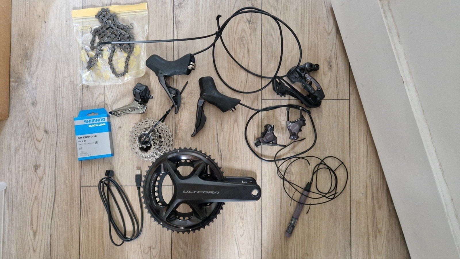 Shimano Ultegra di2 R8170 12 spd groepset goede staat, Ophalen of Verzenden