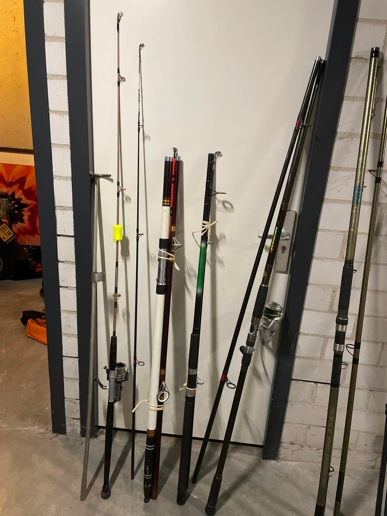 Complete set: Zeevishengels, boothengels, molens & viskisten, Ophalen, Gebruikt, Overige typen