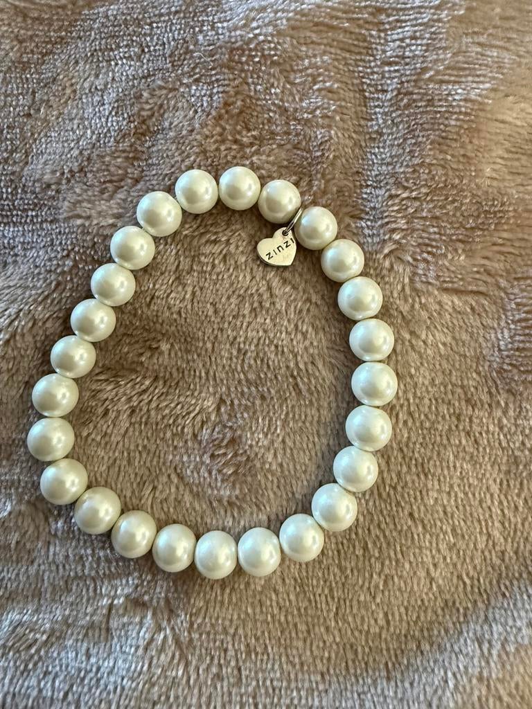 Zinzi parel armband, Ophalen, Zo goed als nieuw, Zilver