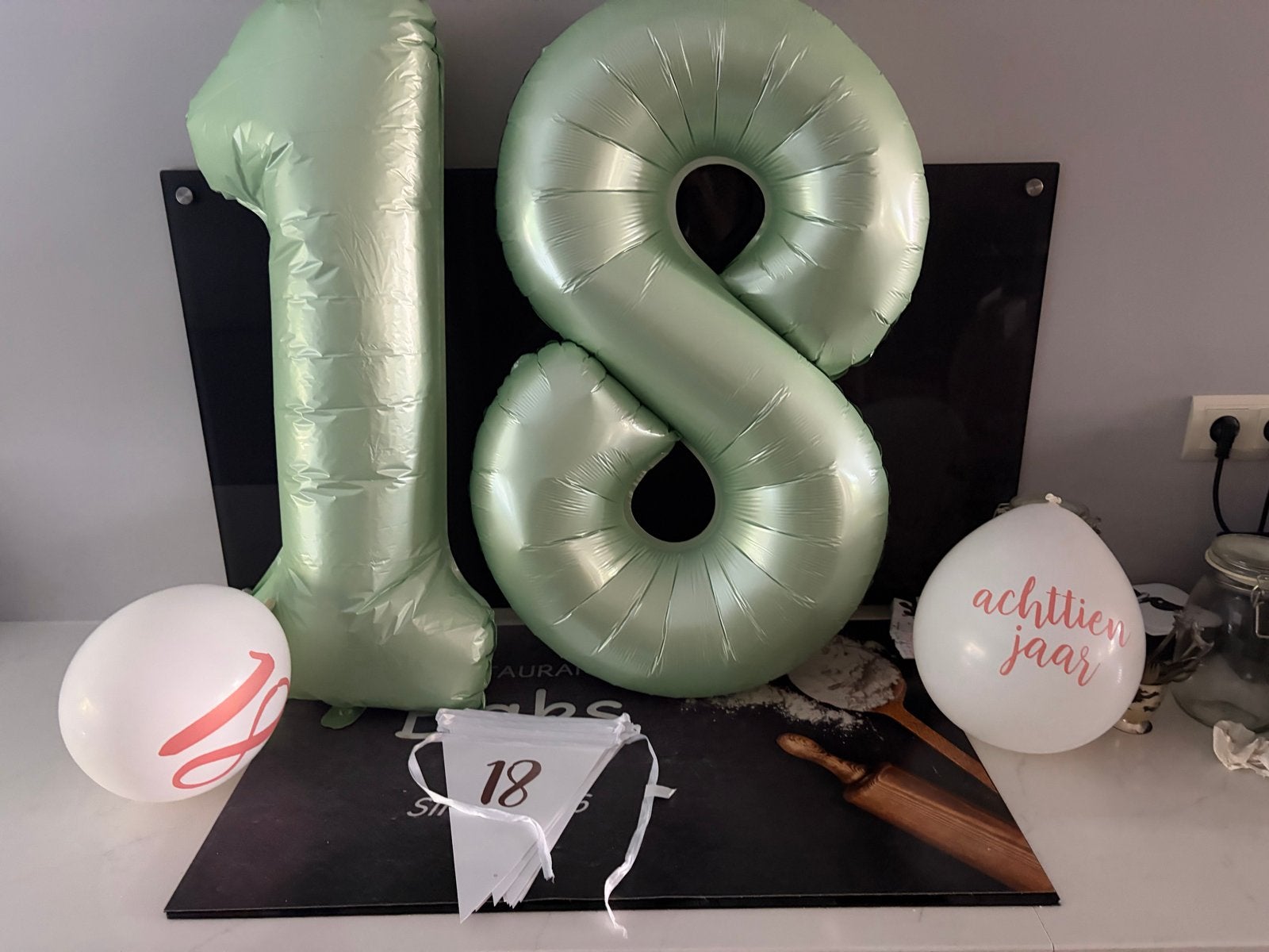 18 jaar verjaardag versiering set - Ballonnen en slinger, Ophalen, Nieuw, Versiering, Verjaardag