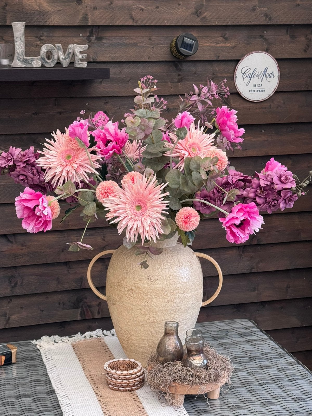 Zijden boeket, Huis en Inrichting, Ophalen, Binnen, Colrs&joy, Roze