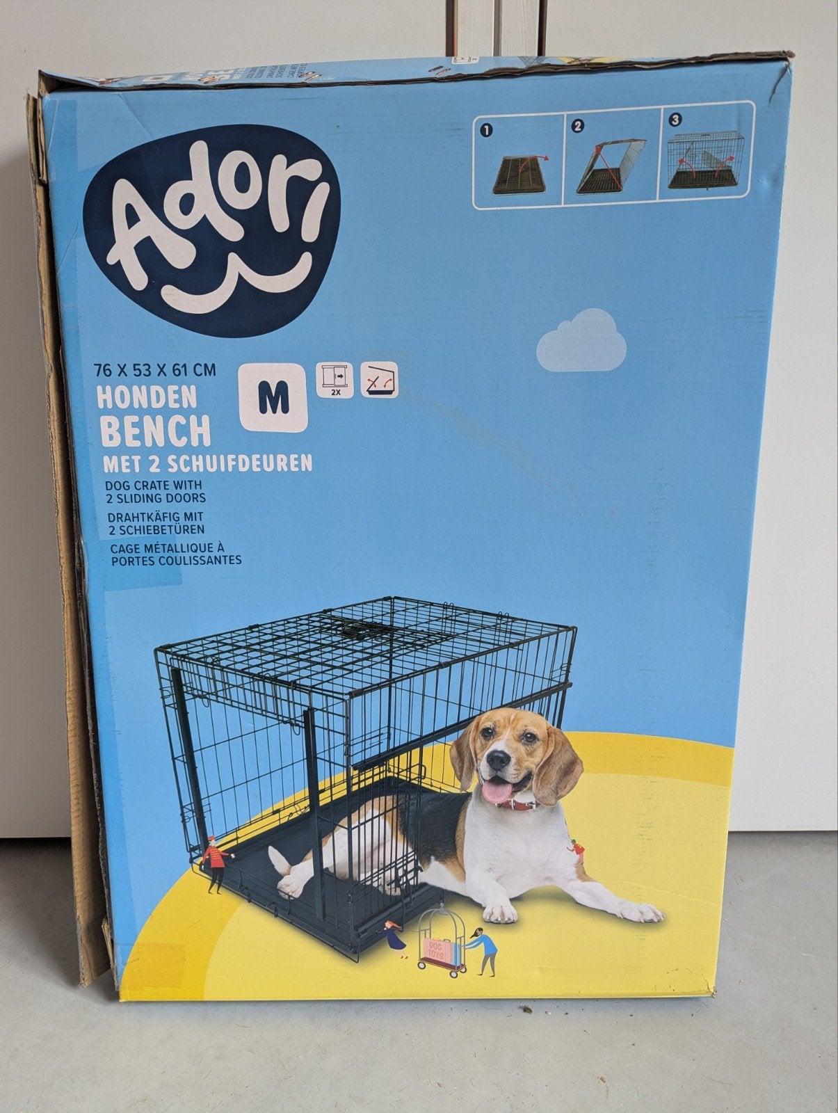 Bench 76 x 53 x 61 cm., Dieren en Toebehoren, Ophalen, Zo goed als nieuw