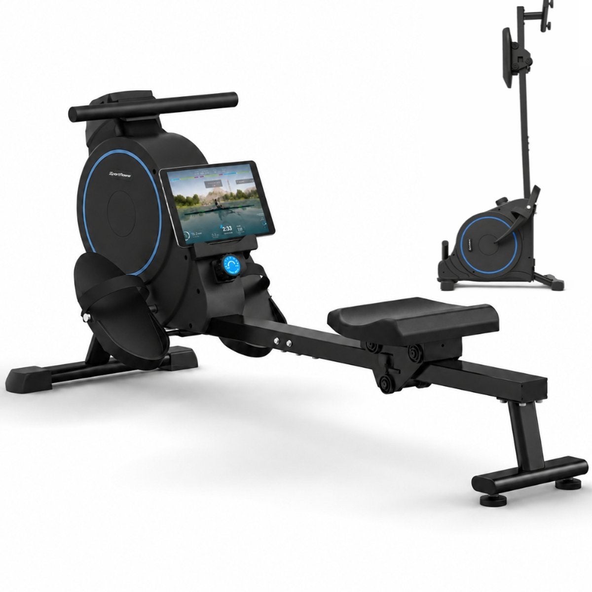 Sportfloww Roeitrainer  Met App - Inklapbaar Roeiapparaat -