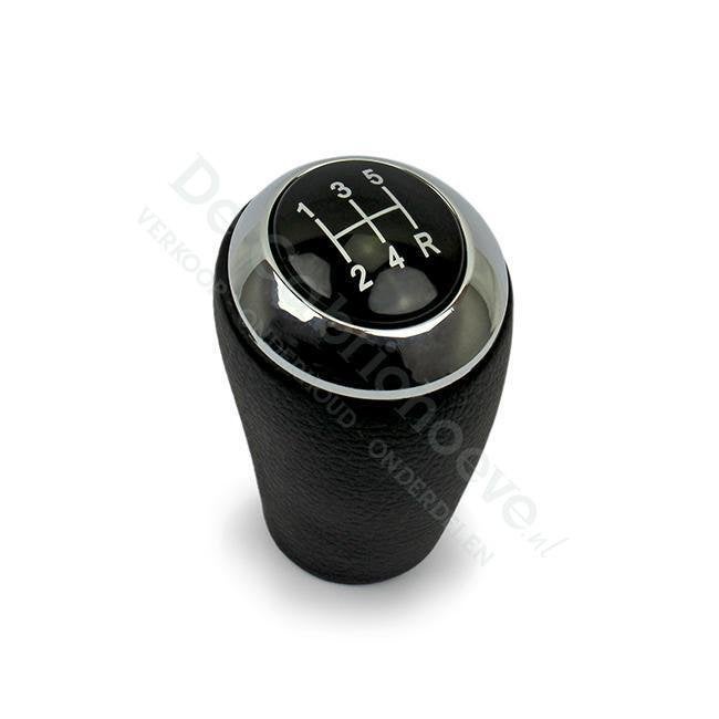 MX5 Versnellingspook leer zwart met chromen ring, De Cabriohoeve VOF, Nieuw, Info@cabriohoeve.nl, Julianalaan 9, 9462PG Gasselte, Nederland