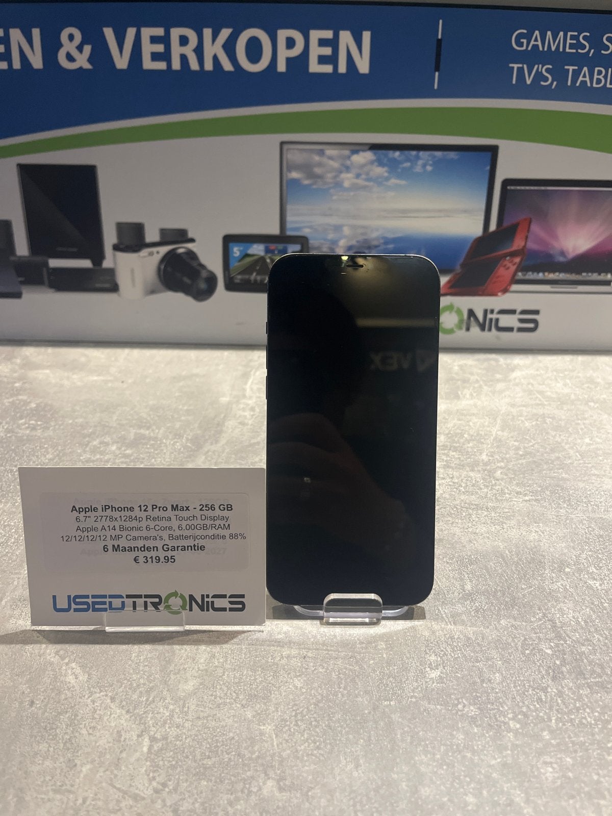 Apple iPhone 12 Pro Max - 256 GB - Zo goed als nieuw, Telecommunicatie, Mobiele telefoons | Apple iPhone, 256 GB, Blauw, Zo goed als nieuw