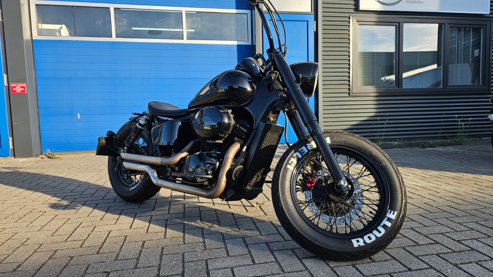 Honda VT 750 Unieke Zwarte Bobber Motorfiets - Custom Build, Ophalen of Verzenden