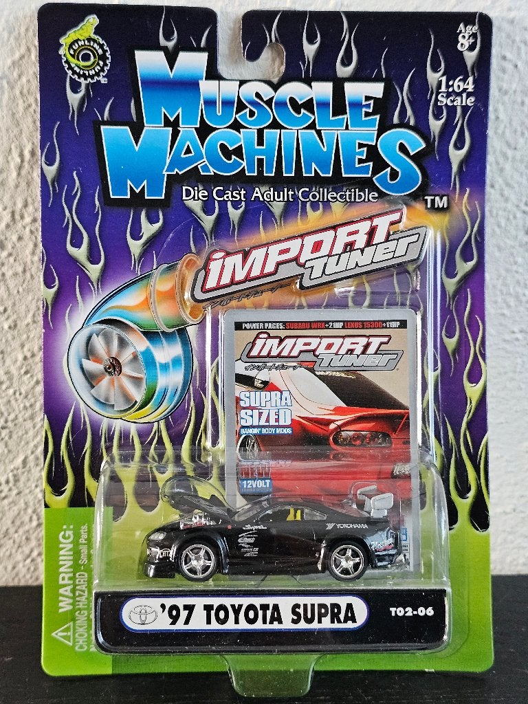 Muscle Machines Import Tuner Toyota Supra black, Verzenden, Nieuw, Auto
