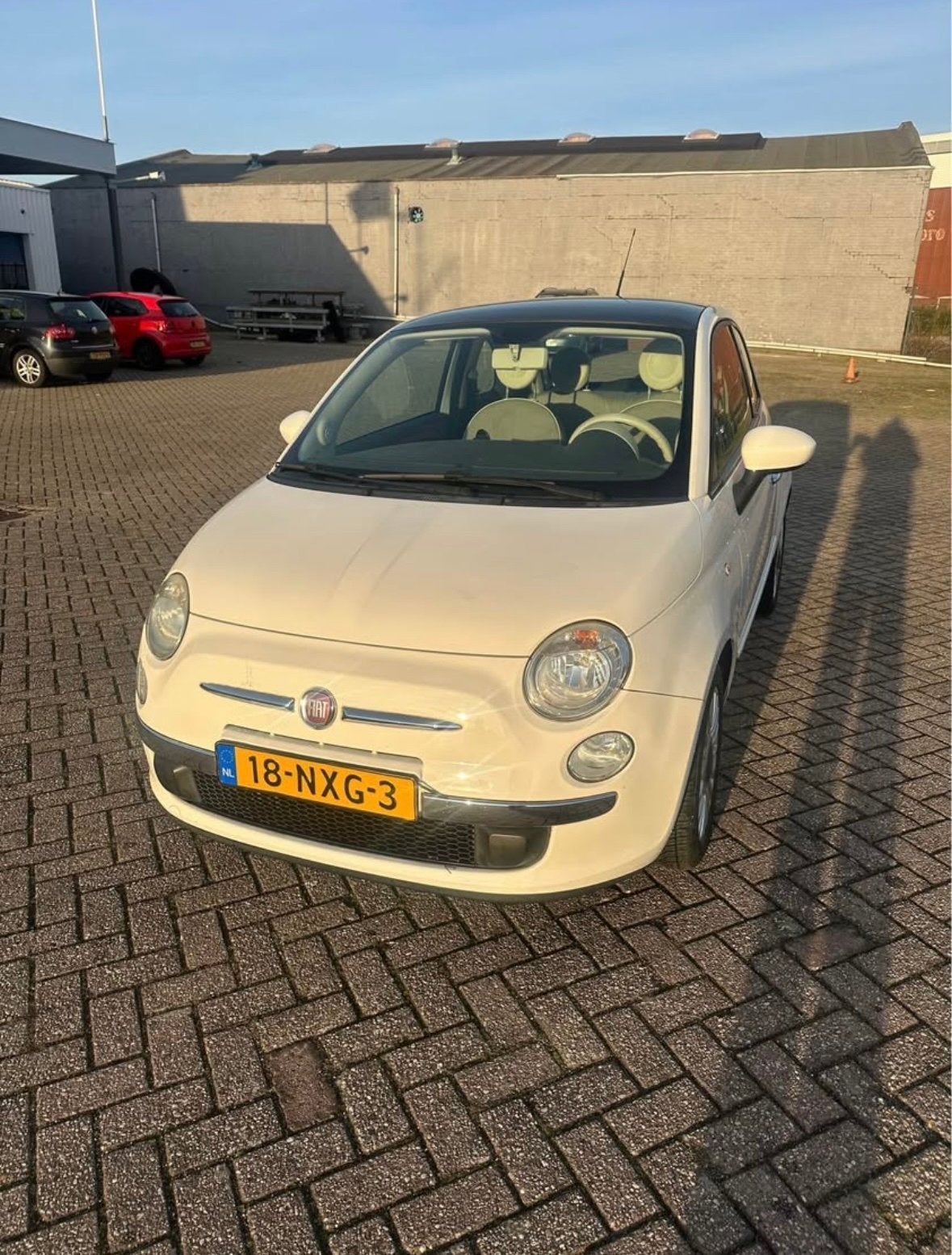 Fiat 500 0.8 2010 Wit, Auto's, Voorwielaandrijving, 31 €/maand, Origineel Nederlands, 24 km/l