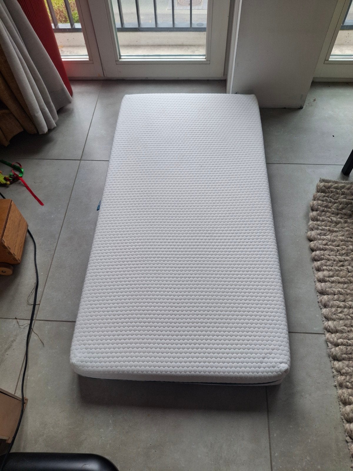Aerosleep Evolution matras met topper 120x60 cm, Ophalen, 190 cm of minder, Zo goed als nieuw, Matras