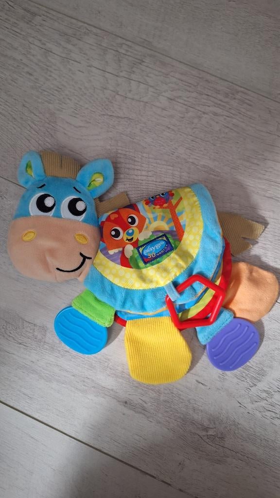 Playgro muzikaal boekje paard Clip Clop babyspeelgoed, Ophalen of Verzenden, Zo goed als nieuw, Overige typen, Met geluid
