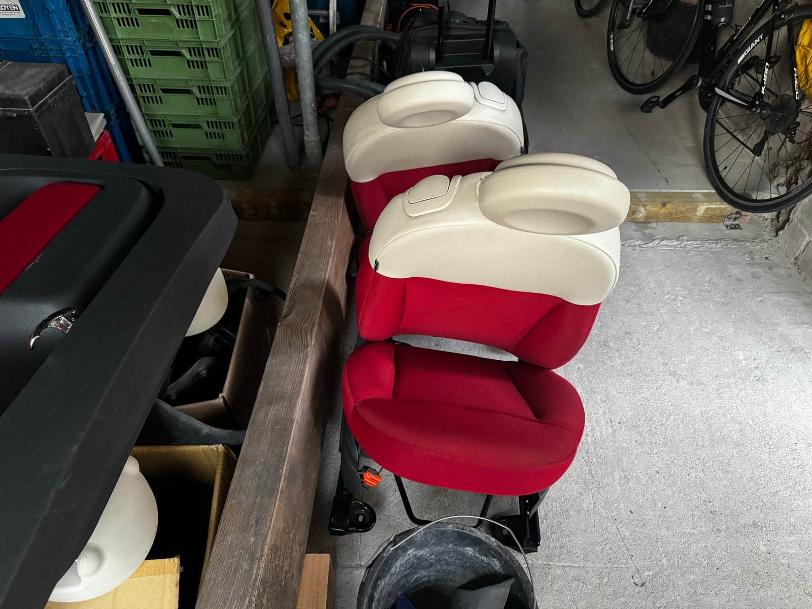 Fiat 500 - Stoelen, Achterbank, Deurpanelen, Ophalen, Gebruikt, Fiat