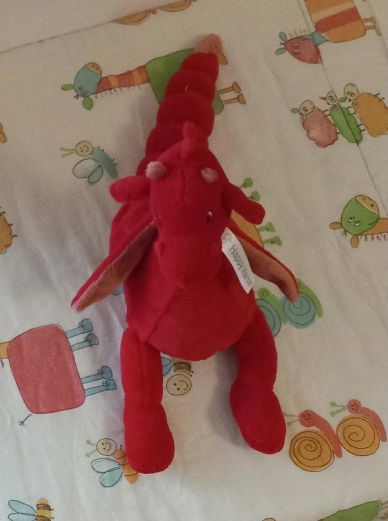Happy Horse Rode Draak Knuffel, Dinosaurus, Happy Horse, Nieuw, Ophalen of Verzenden