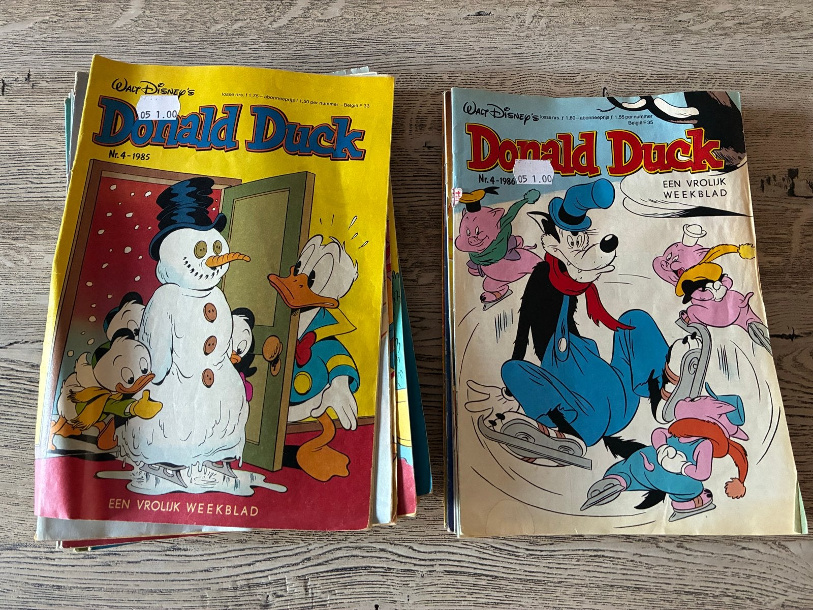 Donald Duck weekbladen uit 1985 en 1986 - 33 stuks, Boeken, Meerdere stripboeken, Ophalen of Verzenden, Gelezen