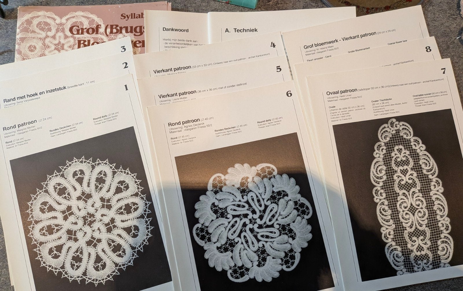 Syllabus Sonia Vanoosterwijck - Grof (Brugs) Bloemwerk, Ophalen of Verzenden, Zo goed als nieuw