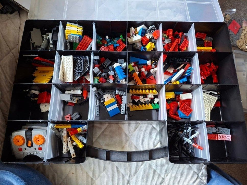 2,1 kilo LEGO diverse gebruikte bouwstenen, Ophalen of Verzenden, Gebruikt