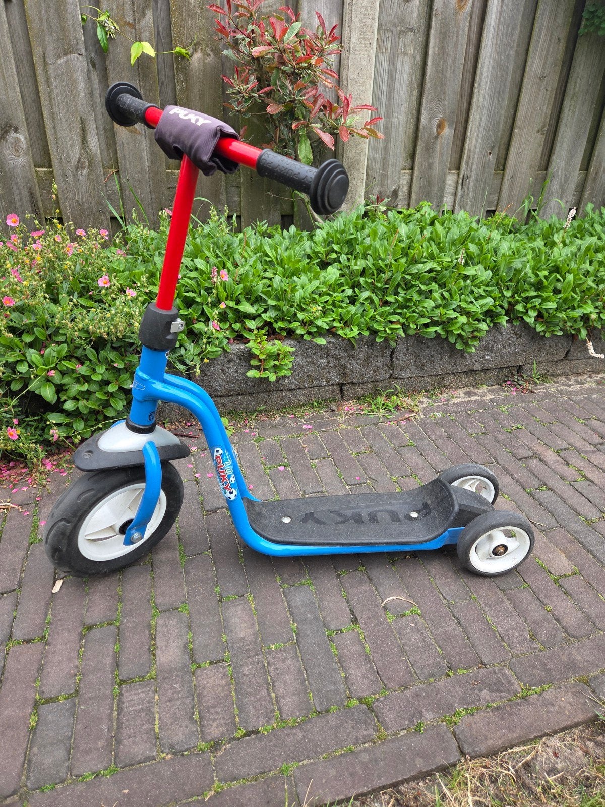 Puky step voor kinderen - Blauw met rode stuurstang, Ophalen, Gebruikt, Gewone step, Puky