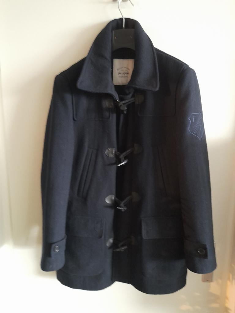 Van Gils Duffle Coat - Donkerblauw, Maat L - FC utrecht, Maat 52/54 (L), Blauw, Zo goed als nieuw, Van Gils