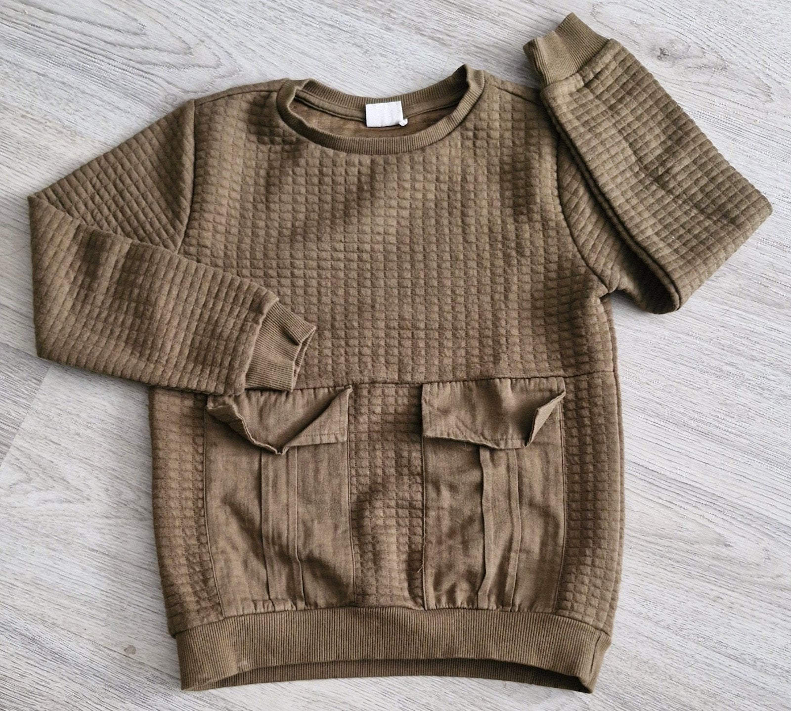 groene trui met zakken, Trui of Vest, Ophalen of Verzenden, Zo goed als nieuw, MinyMo