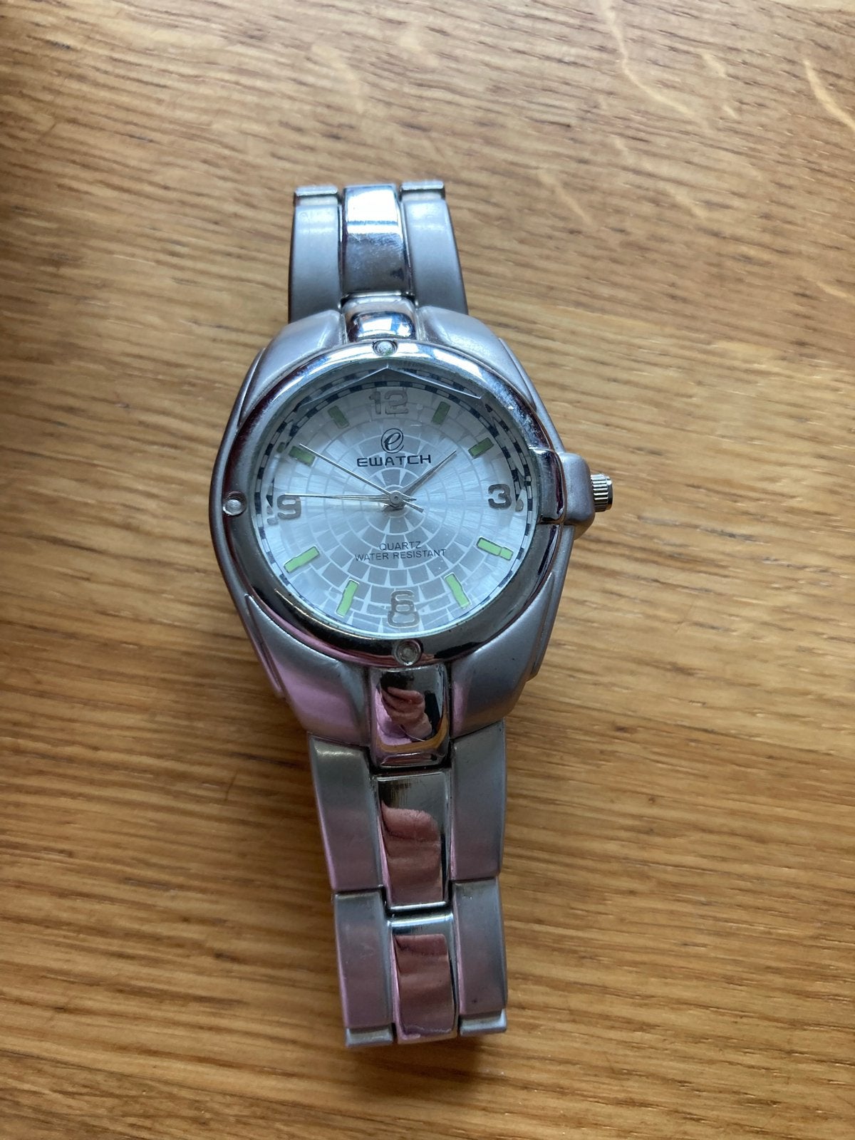 Ewatch Quartz Polshorloge - Zilverkleurig, Overige merken, Gebruikt, Staal, Polshorloge