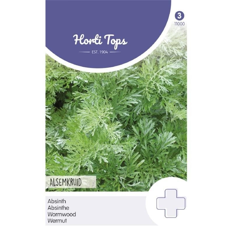 Horti Tops Absinth-Alsem kruidenzaden - nieuw, Ophalen of Verzenden, Voorjaar, Volle zon, Zaad