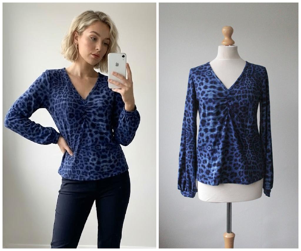 Tante Betsy - hele leuke top / blauw / maat M, Kleding | Dames, Maat 38/40 (M), Tante Betsy, Zo goed als nieuw, Lange mouw