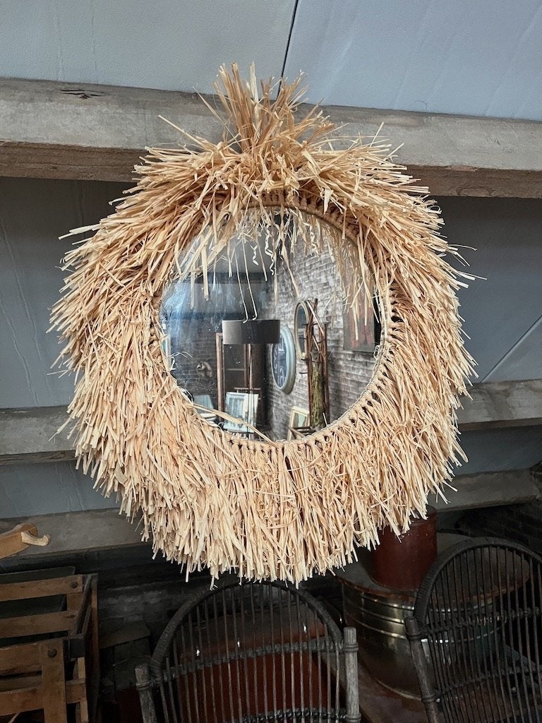 Ibiza/Boho Spiegel van Riviera Maison Nieuw, Ophalen, Rond, Nieuw, Minder dan 100 cm