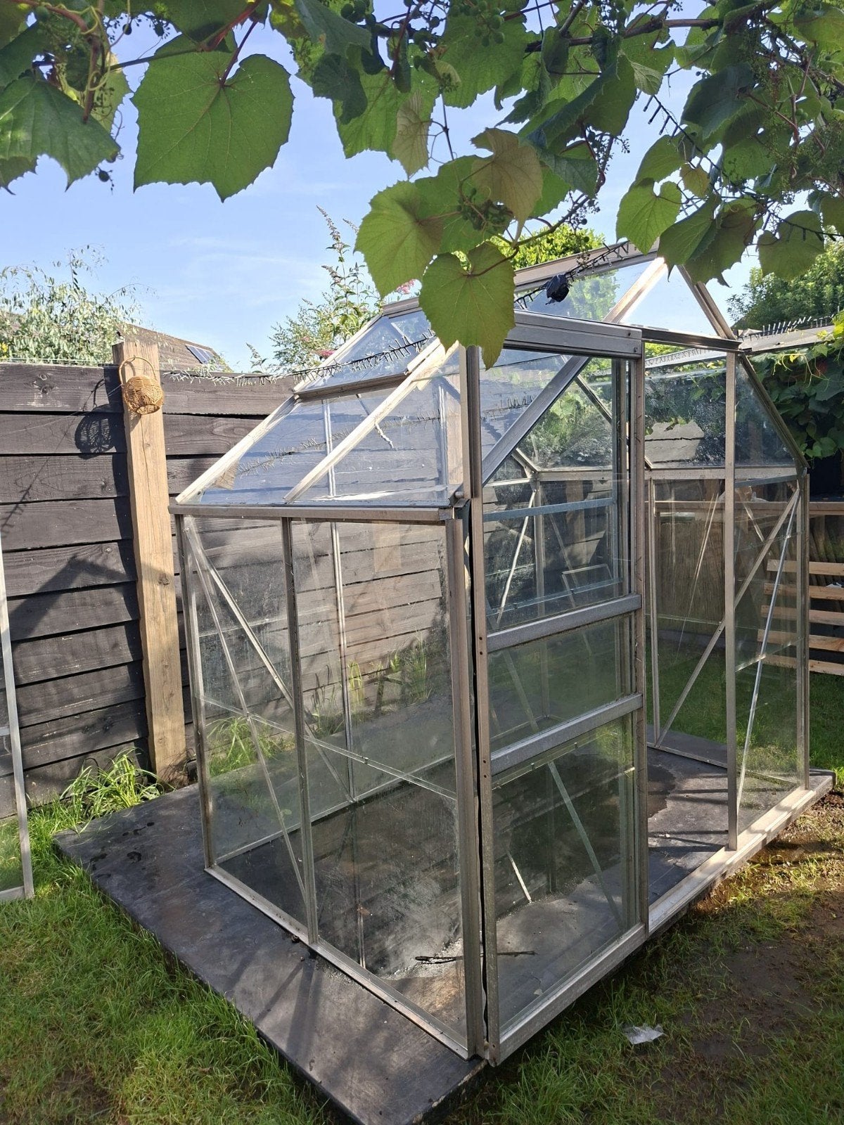 Glazen tuinkas compleet., Tuin en Terras, Kassen, Ophalen of Verzenden, Glas, Aluminium