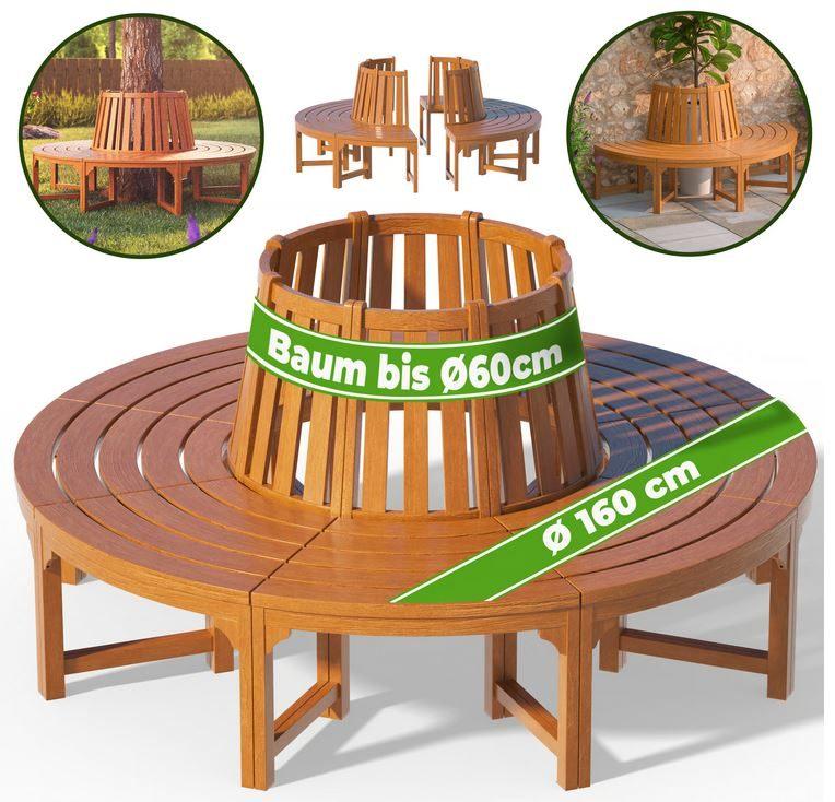 Boombank parkbank rond hout ø160 GRATIS BEZORGD!, Verzenden, Nieuw, Nvt, Nvt