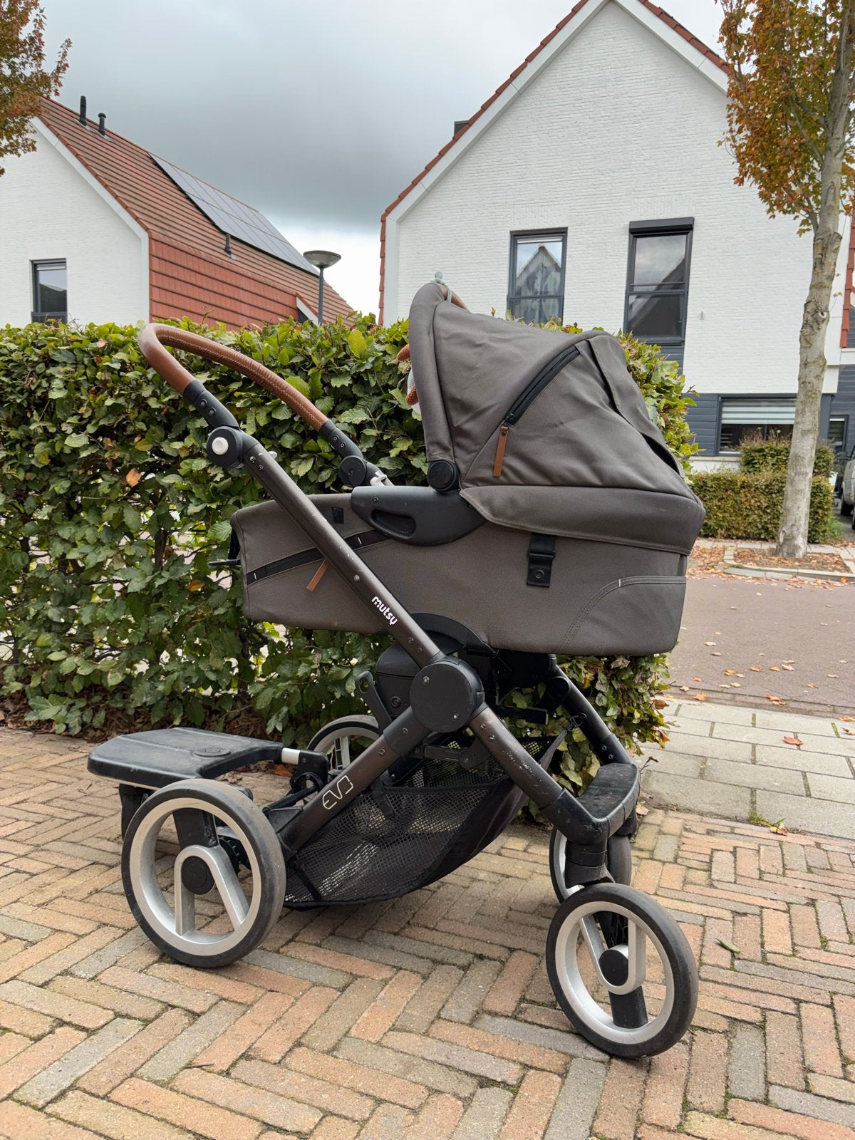 Mutsy Evo Kinderwagen - Reiswieg & Buggy (Groen), Ophalen, Gebruikt, Combiwagen, Met reiswieg