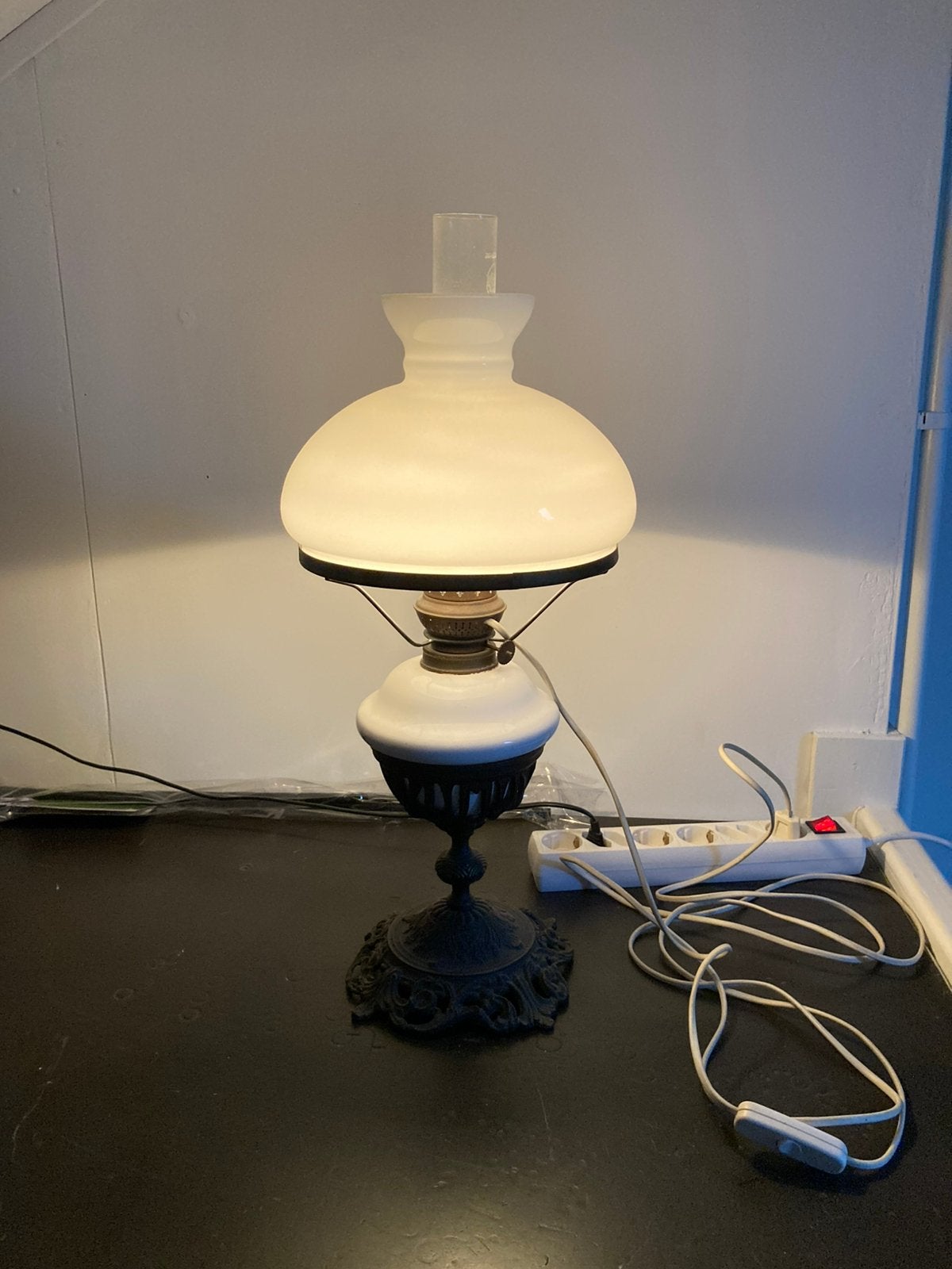 Antieke olielamp, Antiek en Kunst, Ophalen