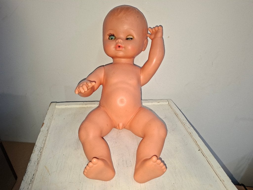 vintage oude plaspop uit italy 1977, Ophalen of Verzenden, Zo goed als nieuw, Pop
