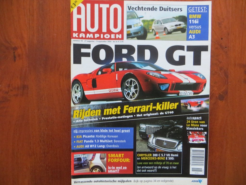 Autokampioen 18 2004 Ford GT, BMW 116i, Audi A3, Kia Picanto, Ophalen of Verzenden, Nieuw, Audi