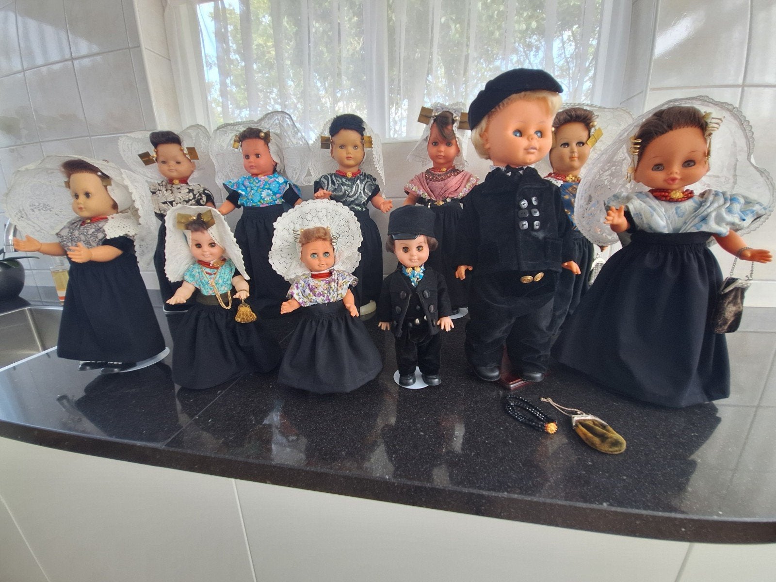 10 vintage klederdrachtpoppen MOOIE VERZAMELING, Ophalen of Verzenden, Zo goed als nieuw, Pop