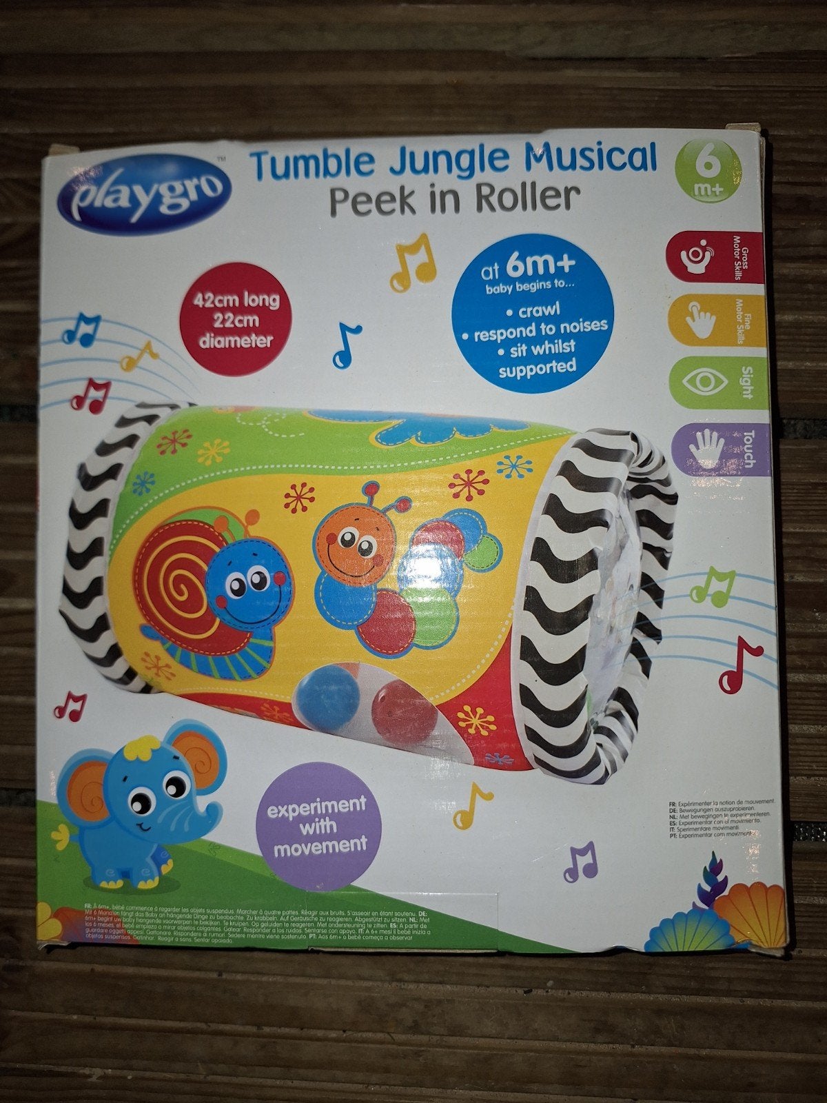 Playgro Tumble Jungle rol opblaasbaar, Ophalen of Verzenden, Gebruikt, Ontdekken