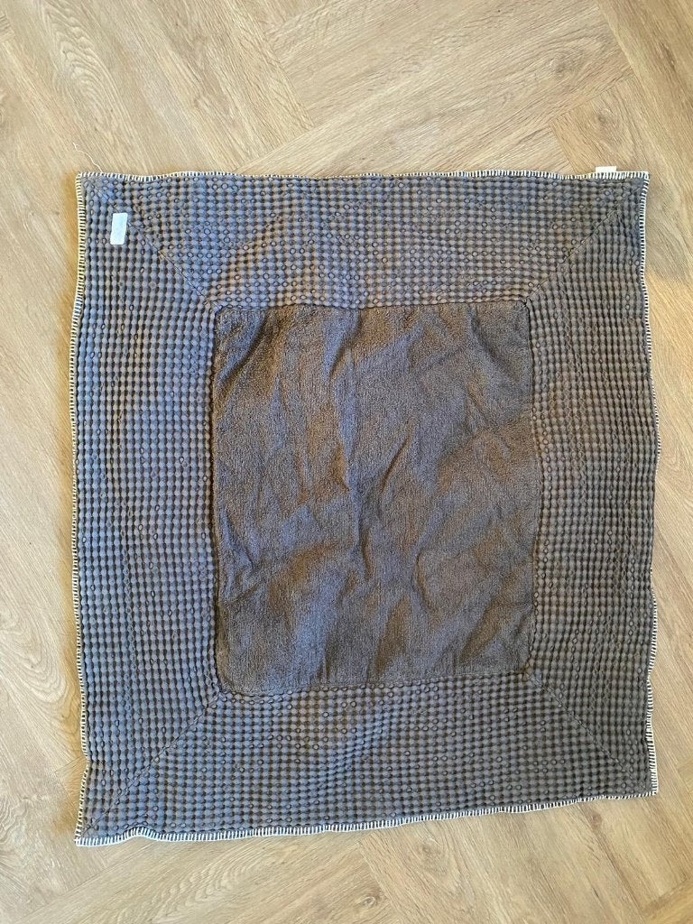 Boxkleed donkergrijs 80x90cm, Kinderen en Baby's, Ophalen of Verzenden, Gebruikt, Rechthoekig, Boxkleed