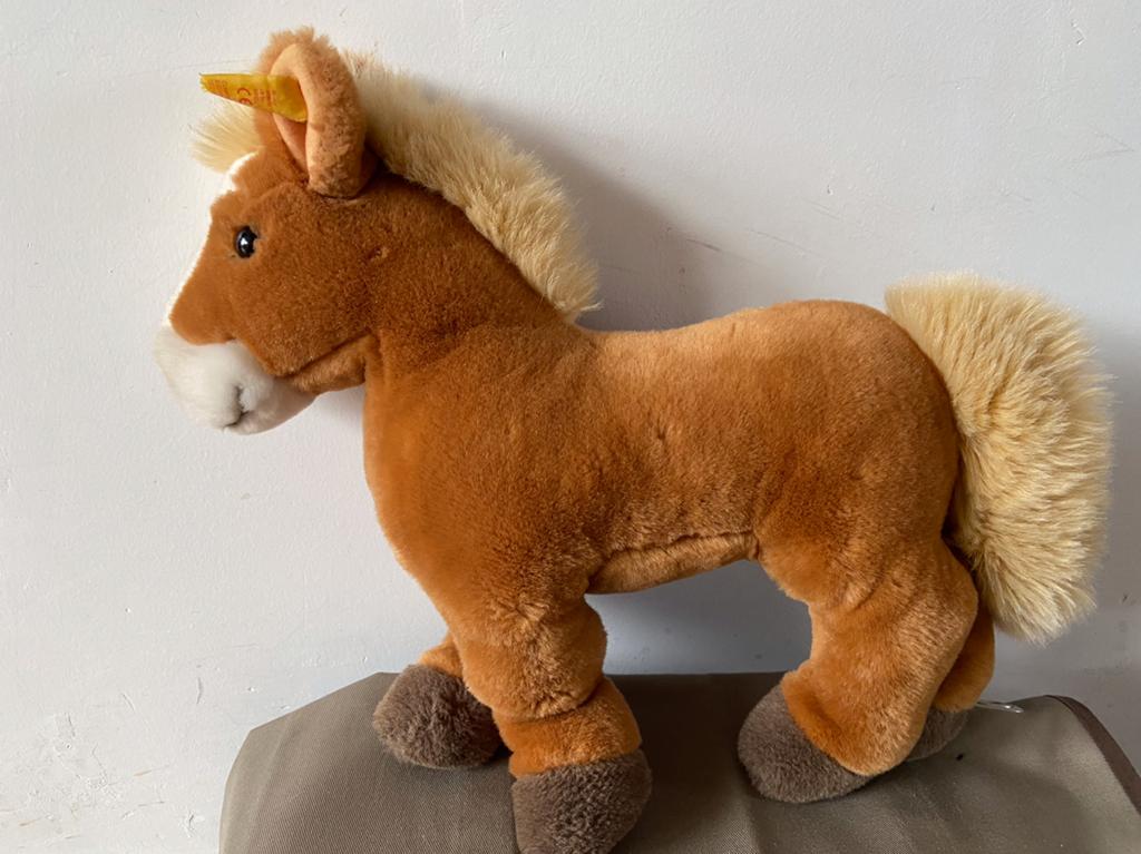 Steiff paard Ferdi, 072642, Ophalen of Verzenden, Zo goed als nieuw